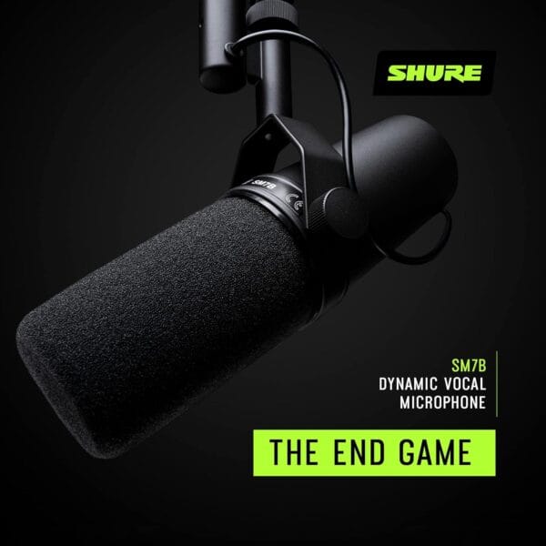 Shure SM7B Dynamic Vocal Microphone for Podcasting & Streaming