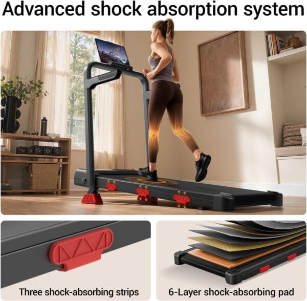 15% Incline Walking Pad with 3.0HP Under Desk Treadmill,159KG, 95x40cm Belt