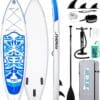 71Pd9z2QjCL._AC_SL1500_ FunWater TIKI Inflatable Stand Up Paddle Board SUP