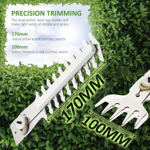 71PiYeBpU5L._AC_SL1200_ NETTA 2-in-1 Cordless Hedge Trimmer & Grass Shear