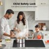 Electric Ceramic Hob 60cm, 4 Zone Built-in Ceramic Cooktop with Touch Control
