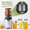 AMZCHEF Cold Press Juicer Machines, 165MM Large Feed Chute
