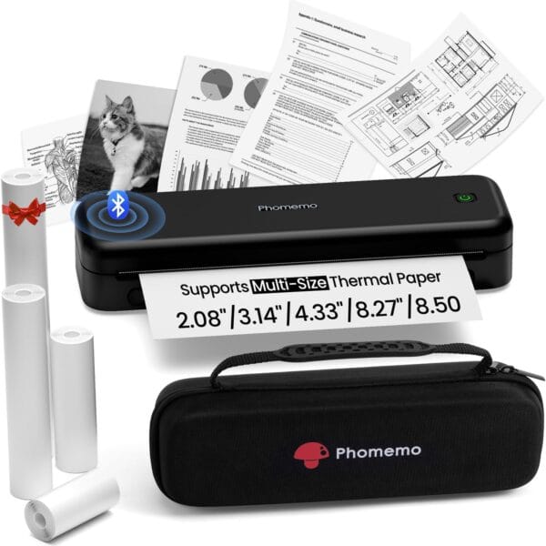 Phomemo M834 Portable Themral Inkless Printer A4 300DPI - Black Kit