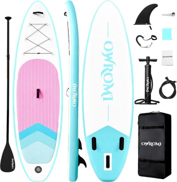 Inflatable Stand Up Paddle Boards with Premium SUP Paddle Board Accessories