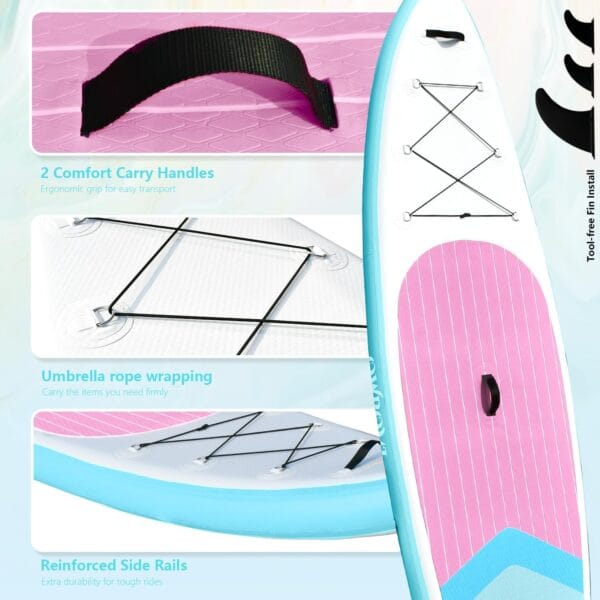 Inflatable Stand Up Paddle Boards with Premium SUP Paddle Board Accessories