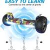 RCB Hoverboard and Kart Bundle for Kids with Hoverkart Set