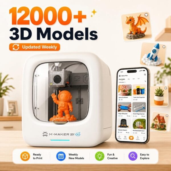 AI-Powered 3D Printer for Kids, AI Design App, Huge Toy Library