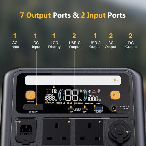 VTOMAN New JUMP 600X Portable Power Station 600W-268.8Wh LiFePO4 Battery