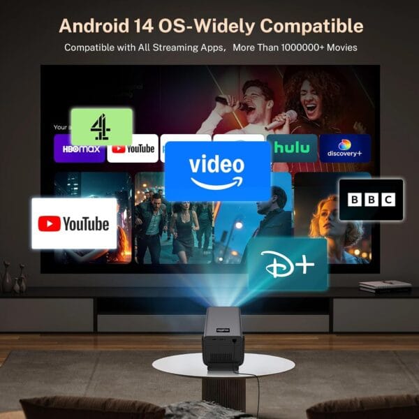 X7 Smart Projector 4K Support Native