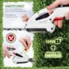 71UN1VealOL._AC_SL1200_ NETTA 2-in-1 Cordless Hedge Trimmer & Grass Shear