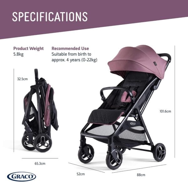 Graco Myavo Compact Stroller/Pushchair with Raincove