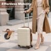 COOLIFE 5 PCS Luggage Set for Family, 20+24+28" Suitcases Set with TSA Lock