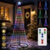 71VSp5Lv2HL._AC_SL1254_ 6ft (180cm) LED Christmas Tree Outdoor Indoor Decoration, 293 Colour Changing Lights