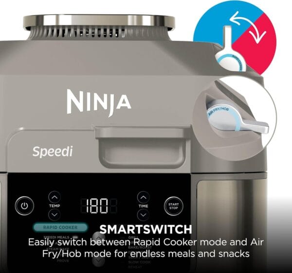 Ninja Speedi 12-in-1 Multi-Cooker, 5.7L Cooking Pot, Stone Gold ON500UKSTGD