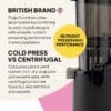 Fridja f2500 Self-Feeding Juicer, 135mm Chute, Whole Fruit, 250W Cold Press