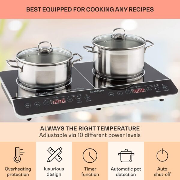 Klarstein Induction Hob, 3400W Electric Hob Induction Cooker
