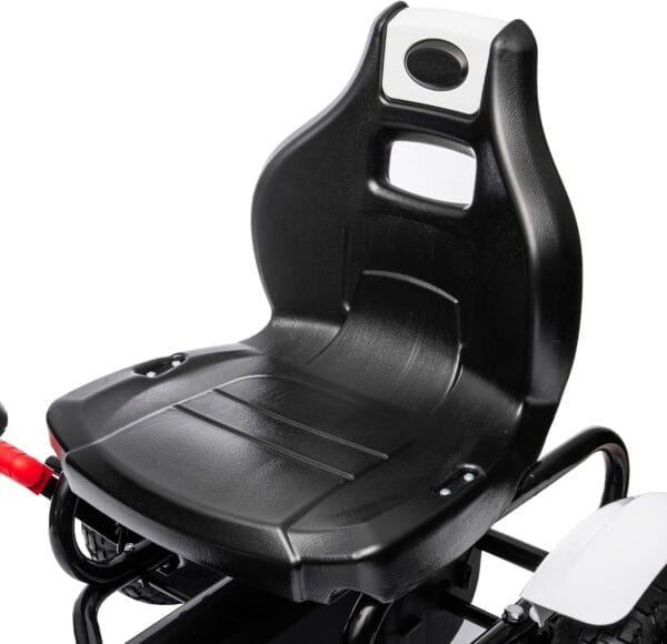 71X0PUSu1BL._AC_SL1500_ HOMCOM Pedal Go Kart for Kids, Adjustable Seat, Ages 5-12 Years, White