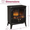 Dimplex Tango Optiflame 2KW Freestanding Electric Stove Fire, Coal Fuel bed