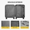 LEVEL8 Carry on Suitcase, 55CM Hand Luggage Expandable with