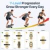 Sportneer Balance Board Wobble Skateboard- 7 Modes With Adjustable Stoppers