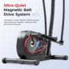 Sunny Health & Fitness Smart Upright Elliptical Machine & Cross Trainer