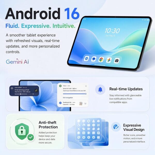 TECLAST 13.4" Large Screen Tablet, Android 16 Tablet, 48GB+128GB