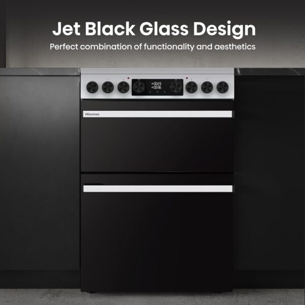 Hisense Hi6 Max 60cm Electric Cooker with Ceramic Hob HDCEC6C20W - White - A Rated [Energy Class A]