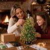 DIY Beaded Christmas Tree Kit with Lights, 3D Holiday Craft Set
