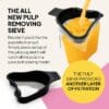 Fridja f1900 Cold Press Juicer, 240W Slow Juicer, 78mm Chute, BPA-Free