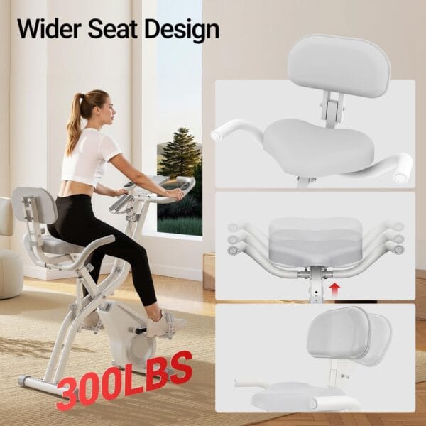 Home Exercise Bike Fitness Bike Silent with Adjustable Resistance
