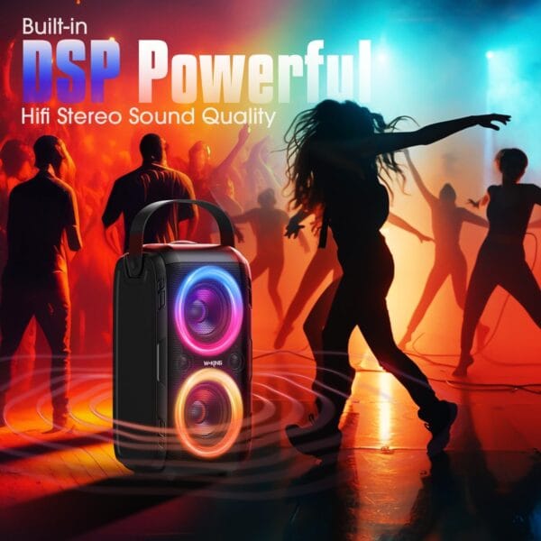 71ej6FFVxWL._AC_SL1500_ W-KING Bluetooth Speaker Loud, 180W Max Portable Party Wireless Speakers