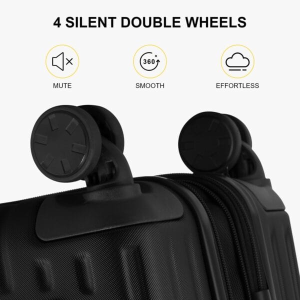 LEVEL8 Carry on Suitcase, 55CM Hand Luggage Expandable with