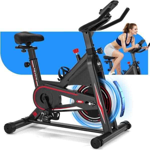 DMASUN Upgraded Exercise Bike for Home Gym Use with LCD Display