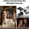 DJI Mic 3 (1 TX + 1 RX), Wireless Lavalier Mic for iPhone/Camera/Android
