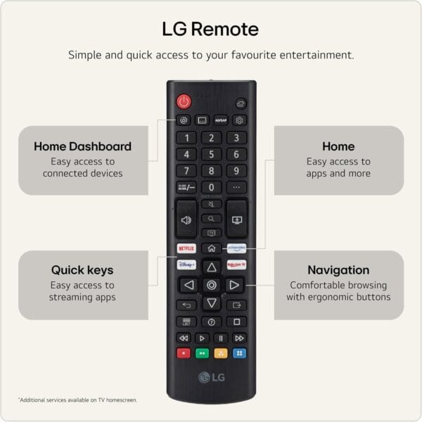 LG LED AI LB650B 32 inch HD Smart TV - 32LB650B6LA (α5 AI Processor Gen9, 60Hz, HDR10, Google Cast, Apple AirPlay 2) [Model year 2026]