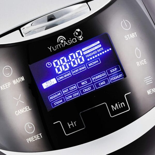 71fjDjDvhEL._AC_SL1500_ Yum Asia Sakura Rice Cooker - Black and Silver - 8 Cups
