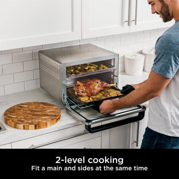 71gXOnxiGmL._AC_SL1400_ Ninja Foodi 10-in-1 Multifunction Worktop Oven, Silver/Black DT200UK