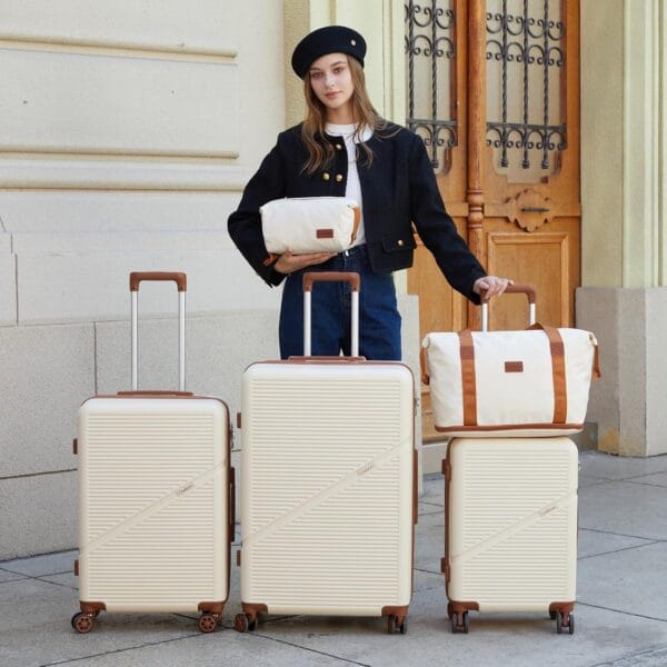 Cosbarn Luggage Sets 5 Piece Suitcases with Wheels