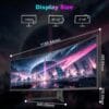 LXZ 49 Inch Curved Gaming Monitor 165Hz, 5120 x 1440P DQHD Ultrawide Curved Monitor 1500R