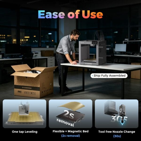 FLASHFORGE Creator 5 3D Printer, 4-Independent-Extruder