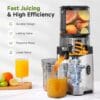 AMZCHEF Cold Press Juicer Machines, 165MM Large Feed Chute