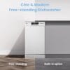 COMFEE' Slimline Dishwasher, 45cm, 10 Place Settings, White [Energy Class E]