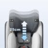 Heekin 360 Spin Baby Car Seat ISOFIX+Top Tether 0-12 Years R129 Grey