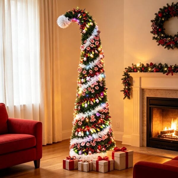 71jRWcMMB1L._AC_SL1500_ 5 Ft Pop Up Christmas Tree with 16.5 Ft String Lights