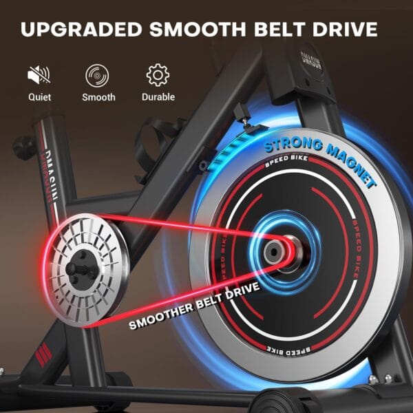 DMASUN Upgraded Exercise Bike for Home Gym Use with LCD Display