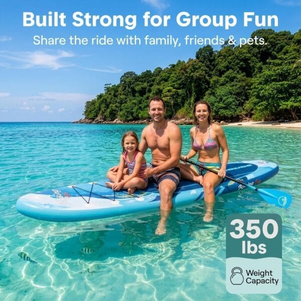 71jyV4QPG0L._AC_SL1000_ SereneLife Paddle Board Inflatable Stand Up SUP 32in Wide