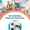 Bluevua RO100ROPOT Reverse Osmosis System with 4-Stage Cleaning