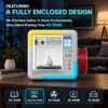 X-Maker AI Kids 3D Printer, Enclosed, Wi-Fi Printing, App Control, Ready to Print