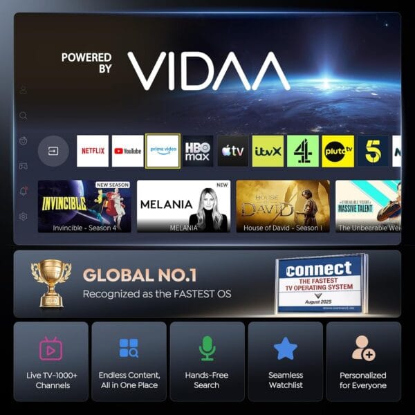 Projector 4K with VIDAA OS
