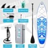 71mhKbox03L._AC_SL1500_ FunWater TIKI Inflatable Stand Up Paddle Board SUP
